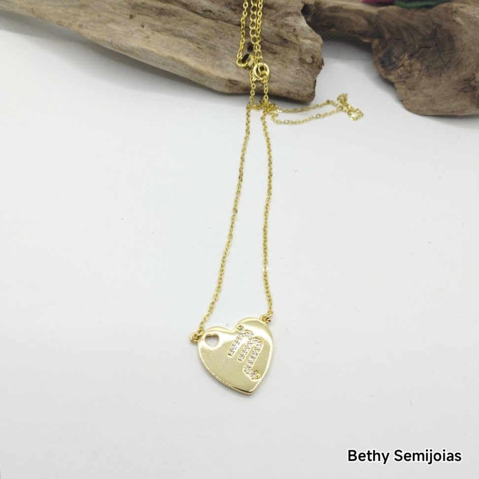 Colar coração signo - escorpião - #3