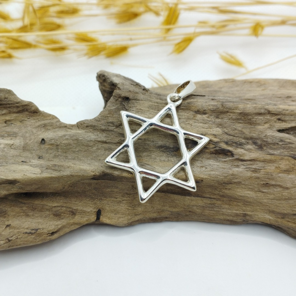 Pingente estrela de Davi 3 cm por 3 cm - #3