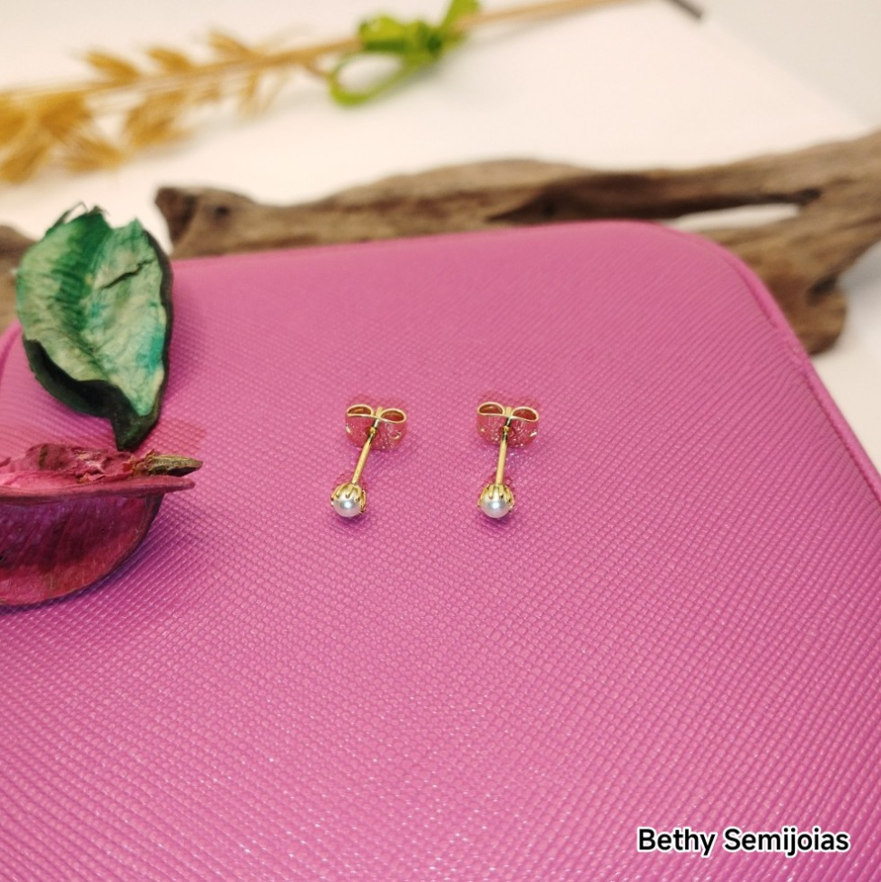 Segundo furo pérola 3mm - #3