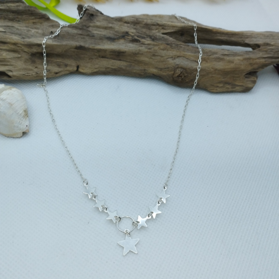 Colar gravata estrelas concorrente de elos Cartier - #3