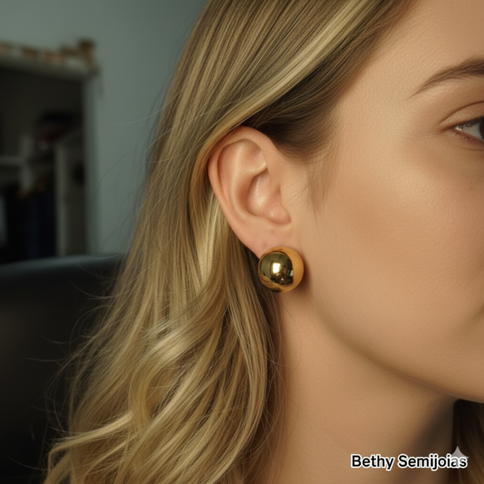 Brinco esfera Lisa 1,2 cm - #2