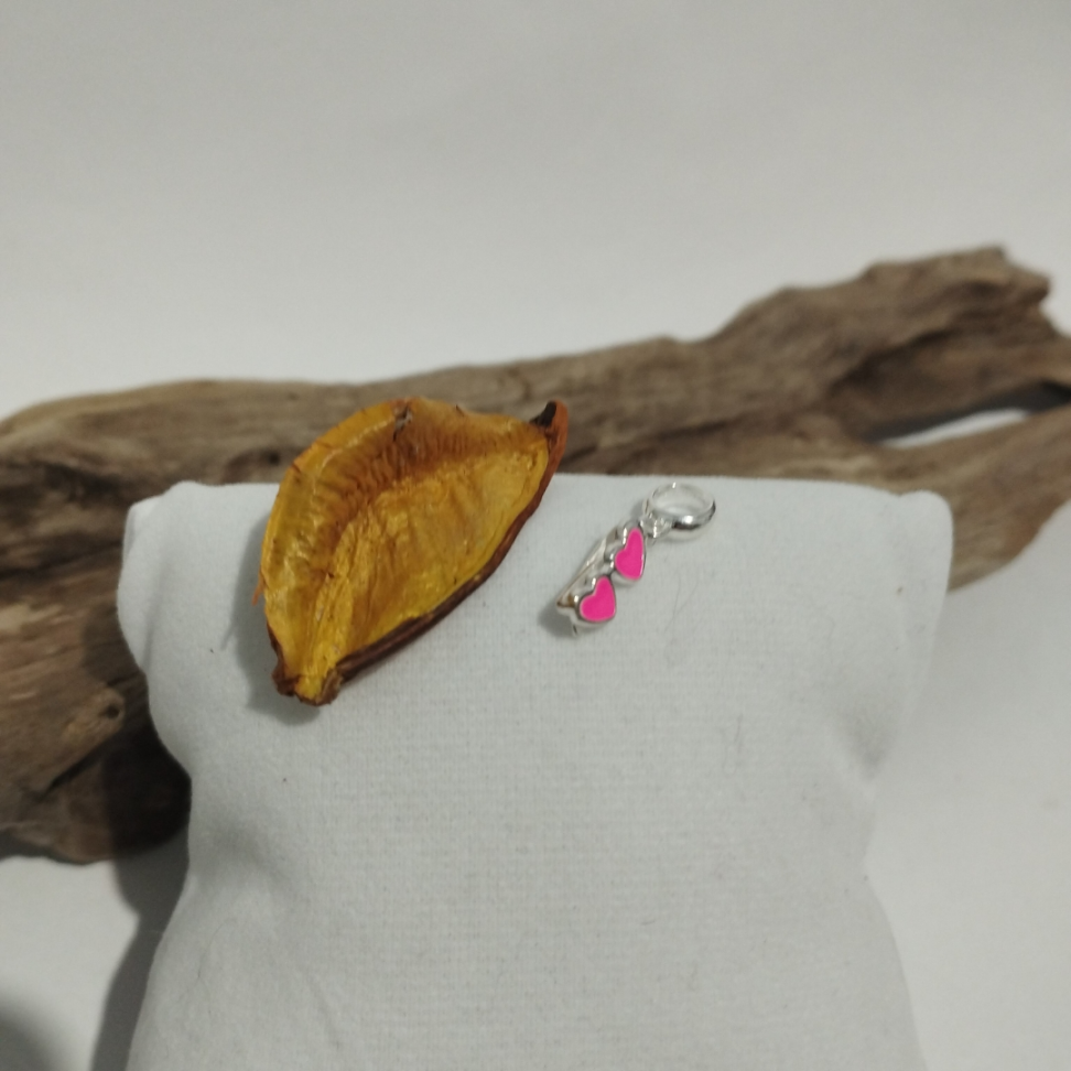 berloque óculos coração rosa - #3