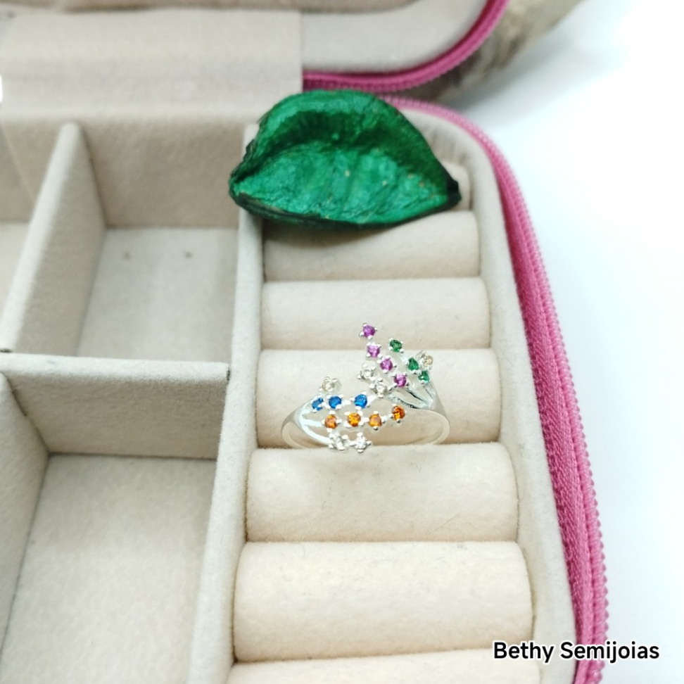 Anel árvore da vida colorido - #4