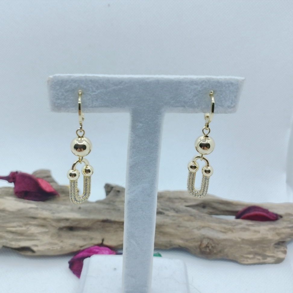 Brincos elos cravejados Brilho e Leveza Inspiracao - #3