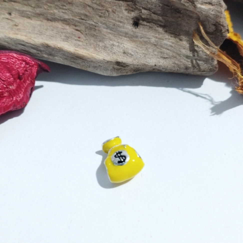 berloque saco de dinheiro amarelo - #3