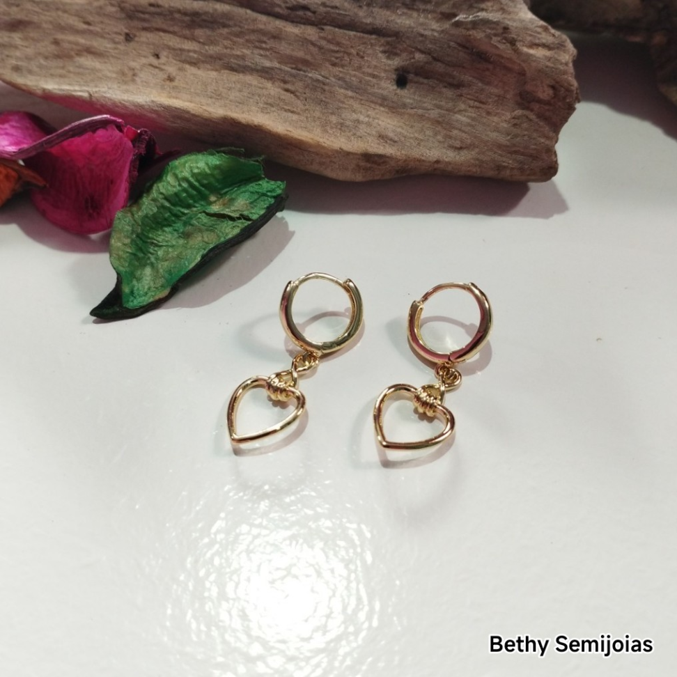 Argola delicada promete coração - #1