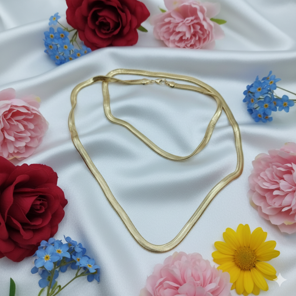 Colar malha lacraia comprido - #2