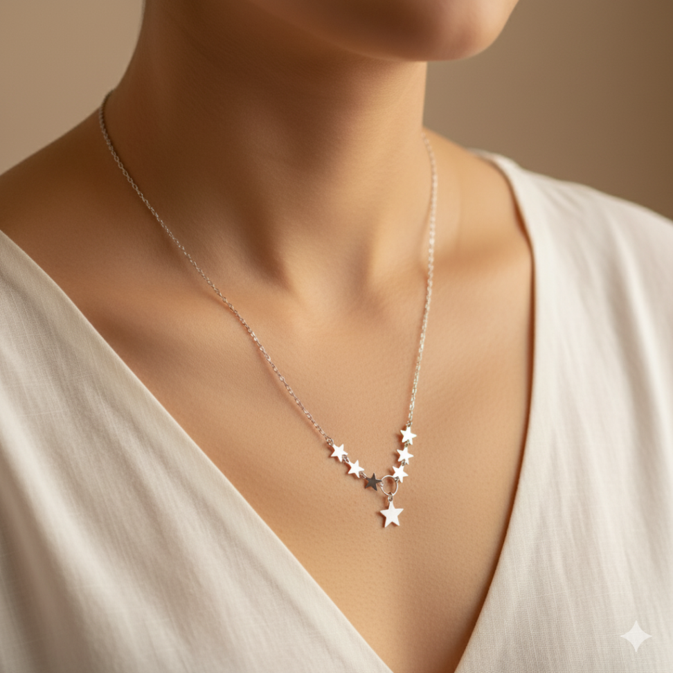 Colar gravata estrelas concorrente de elos Cartier - #2