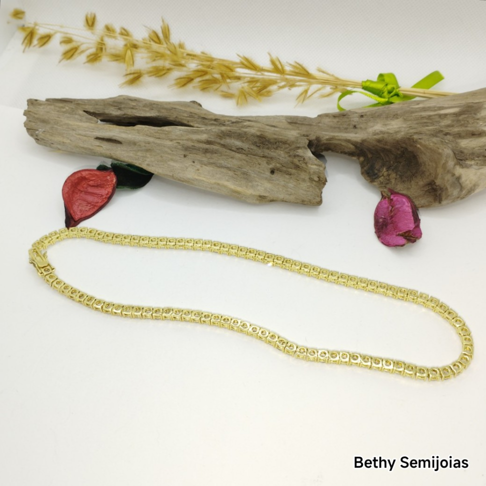 Colar Riviera zircônias Cristal - #3