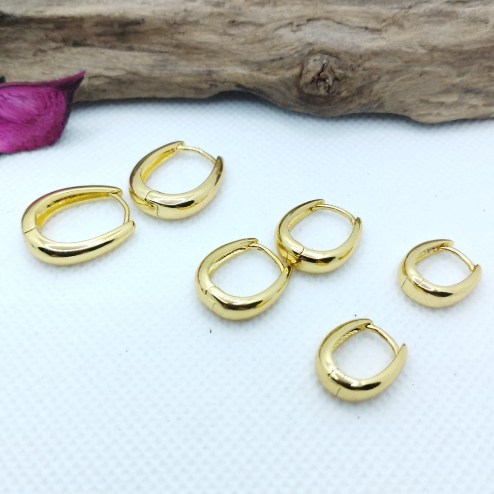 Trio argolas ovais - #2