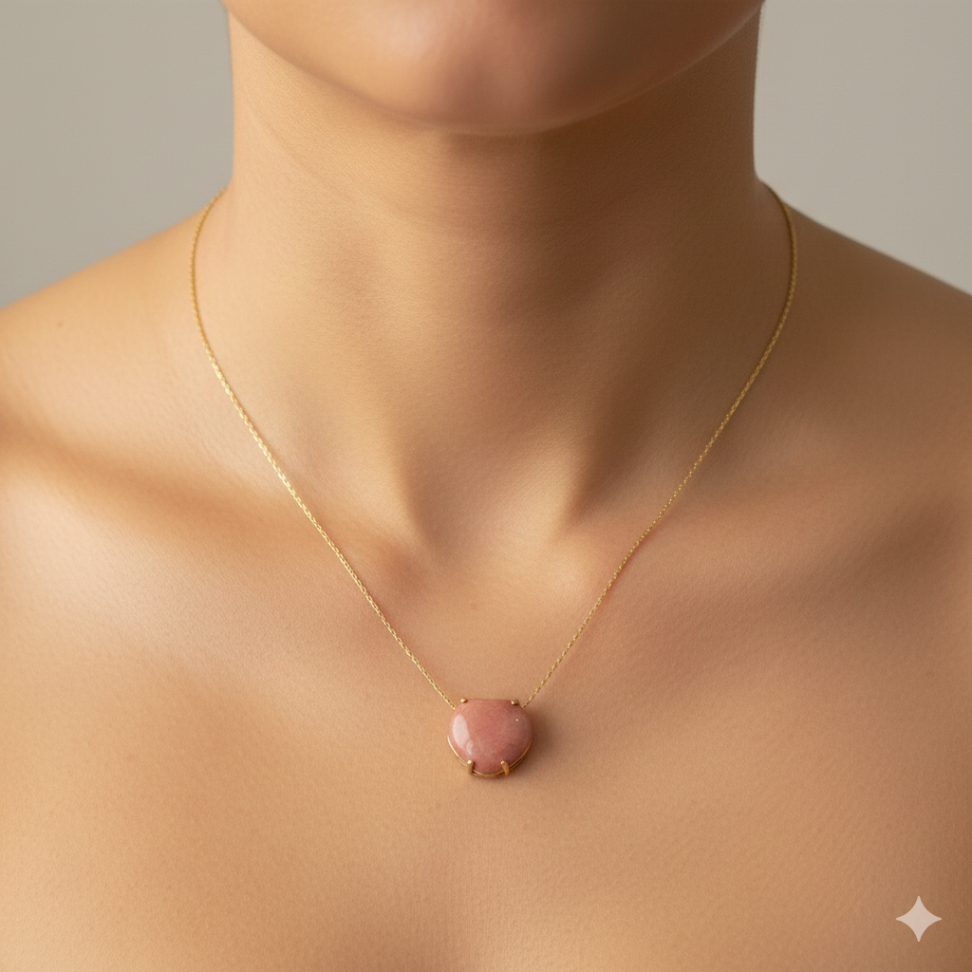 Choker com pingente coração Howlita - #2