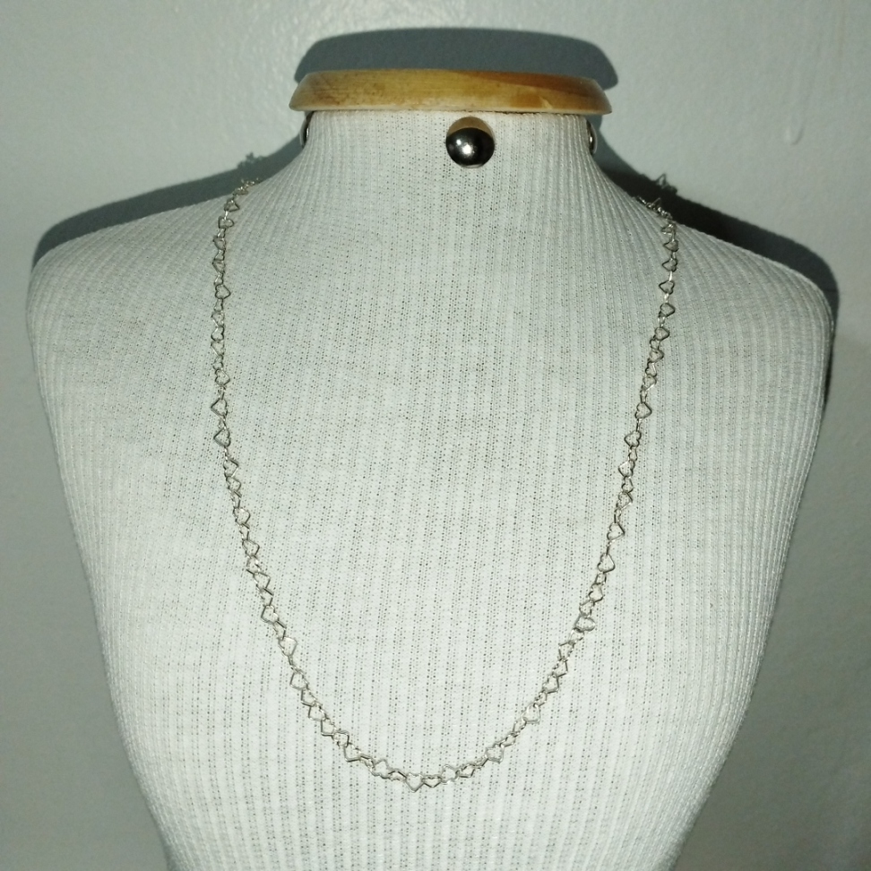 Chocker coração prata 925 - 45 cm - #2