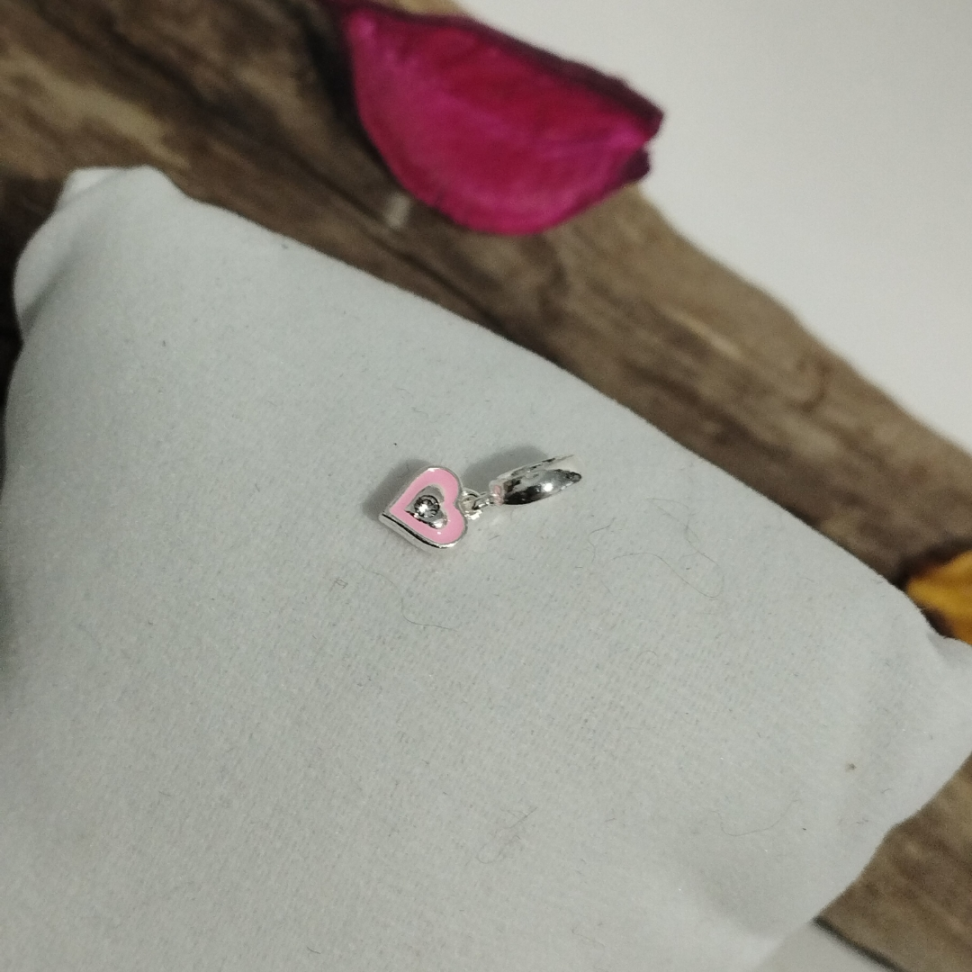 Berloque coração rosa - #2