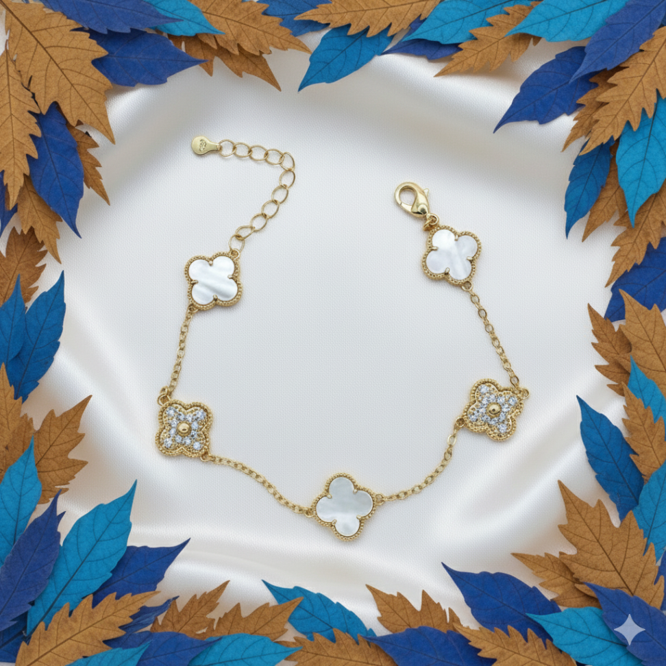 Colar Inspiracao trevos madrepérola - #2