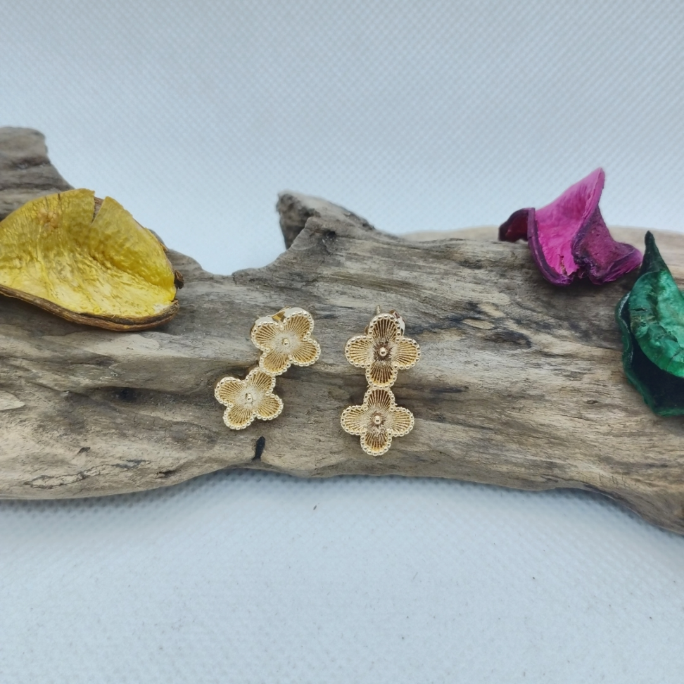 Brinco Trevo Duplo - #3