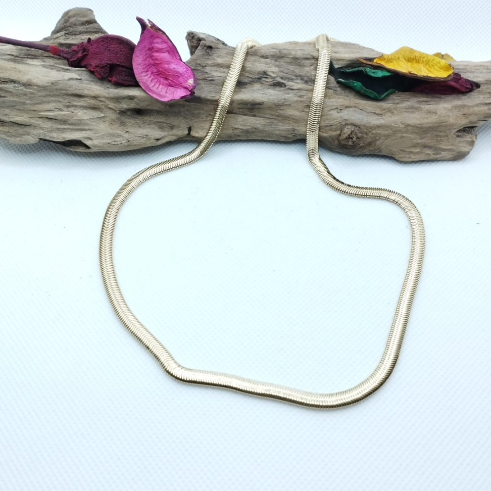 Colar malha lacraia 56 cm por 5 mm - #3