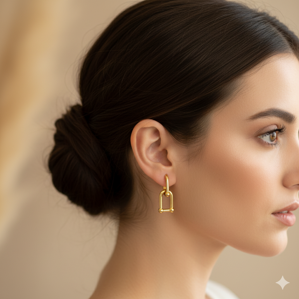 Brincos elos lisos inspiração - #2