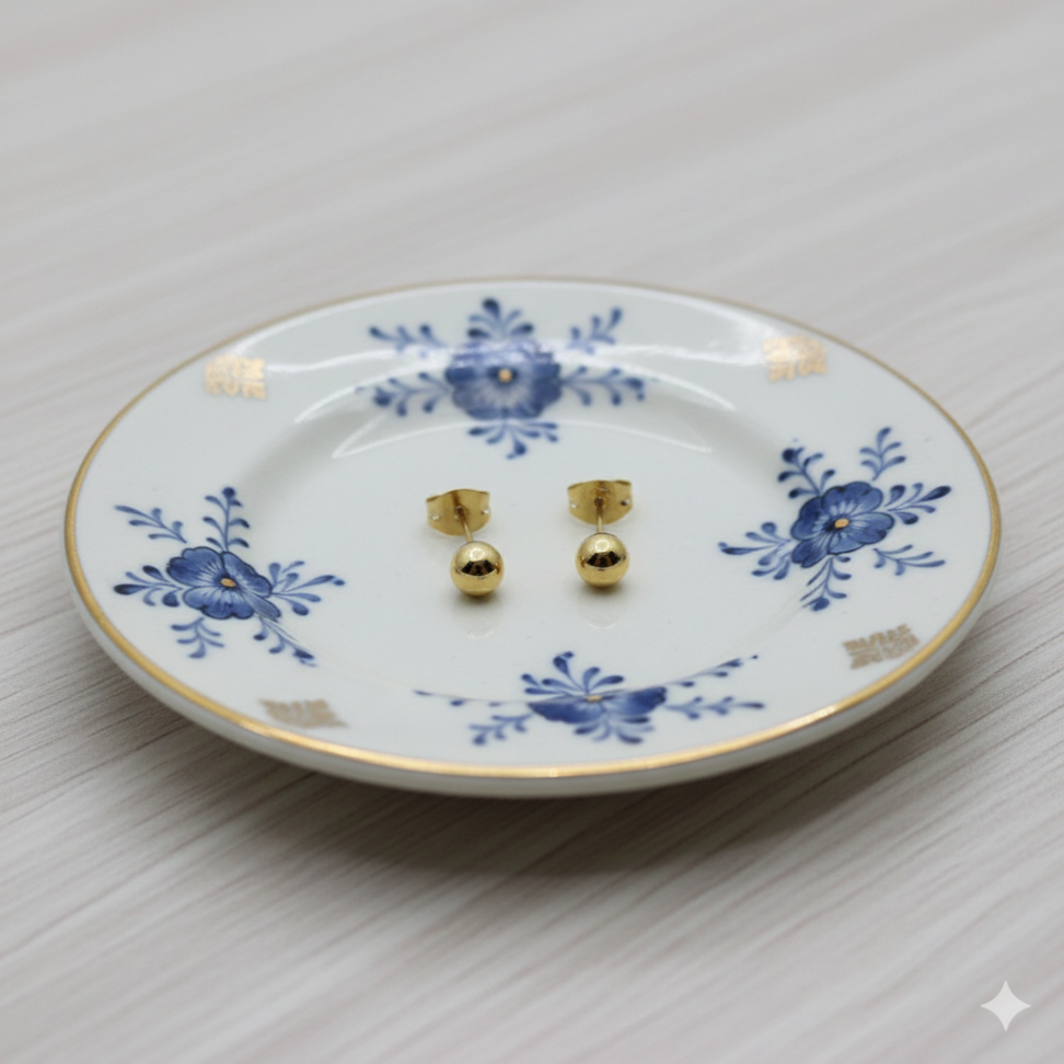 Brinco bolinha 5 mm - #4