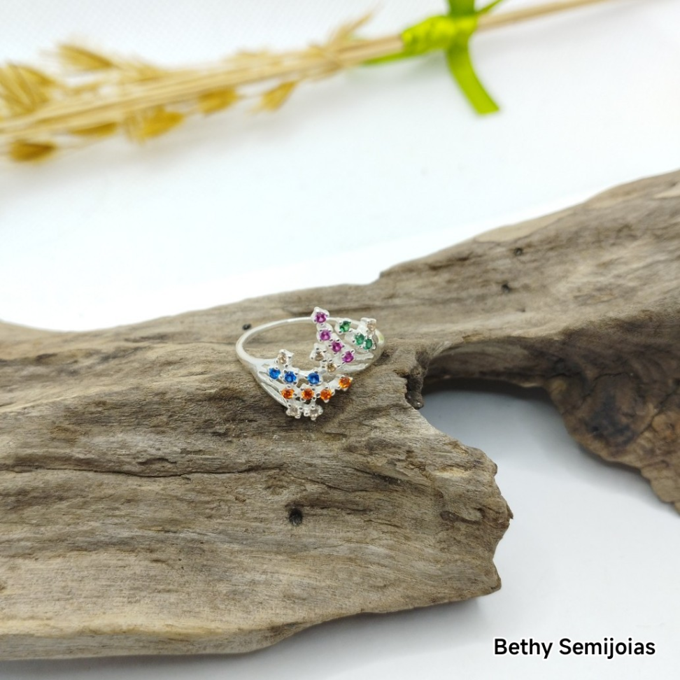 Anel árvore da vida colorido - #3