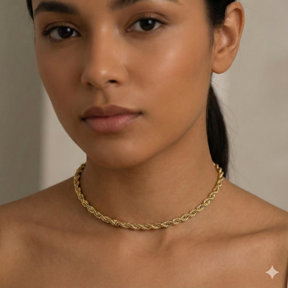 Corrente cordão baiano 4mm - 45 cm - #2