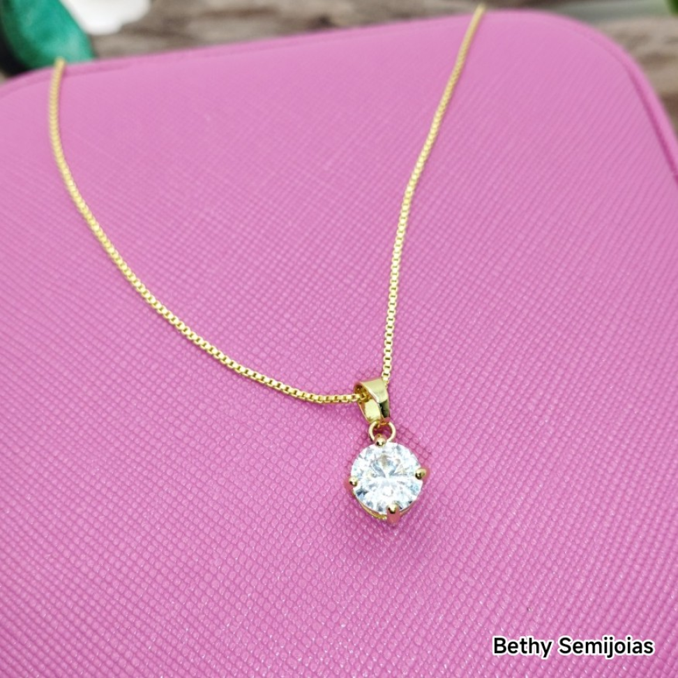 Colar Ponto de Luz zircônia - #3