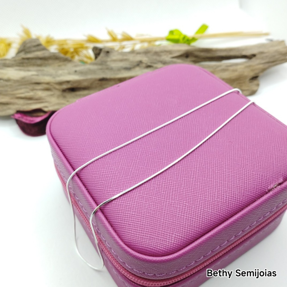 Corrente espelhada 45 cm prata - #3