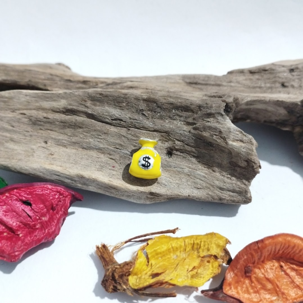 berloque saco de dinheiro amarelo - #2