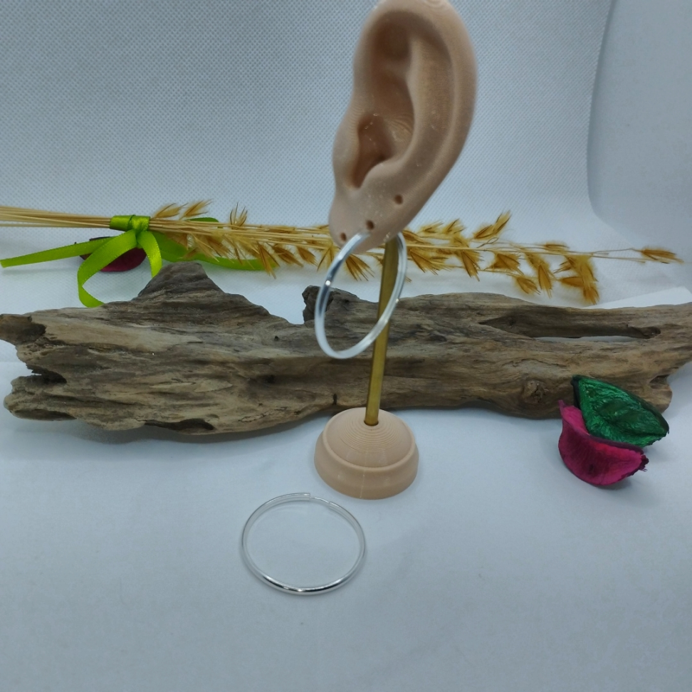 Argola lisa prata 925 3,5cmx3mm - #3