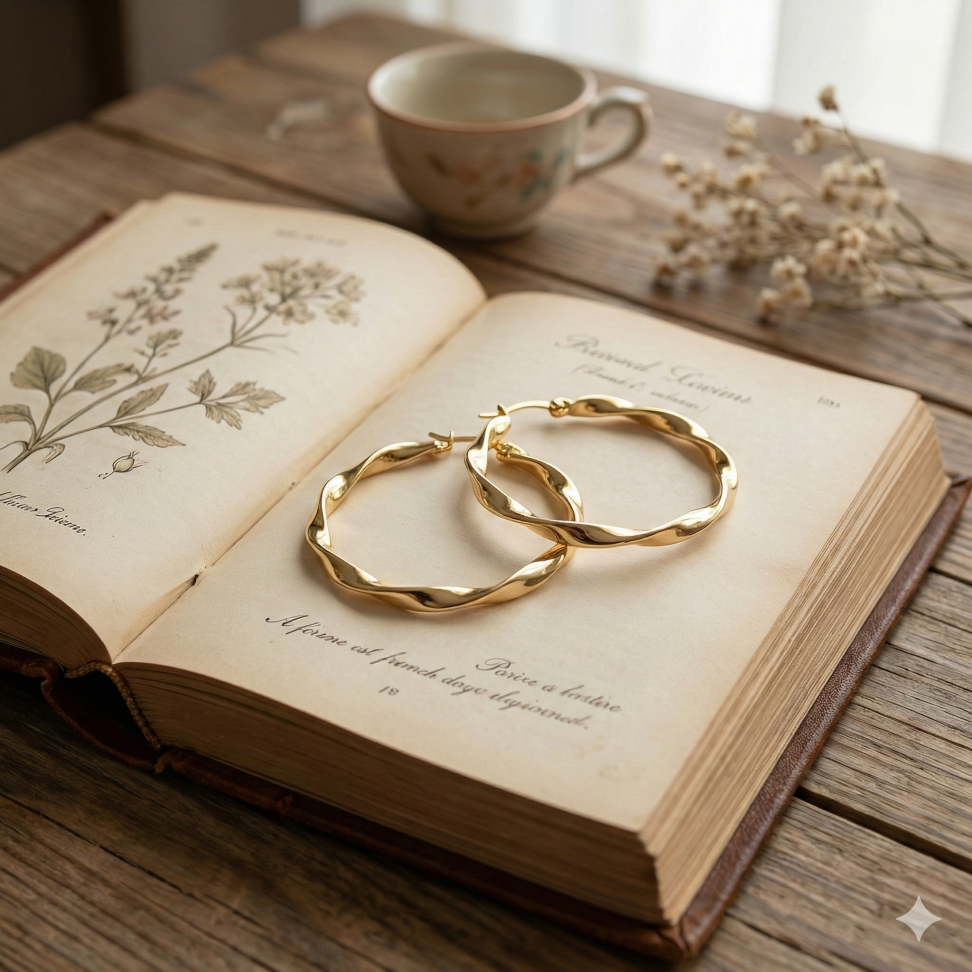 Agora torcida folheada a ouro média - #1