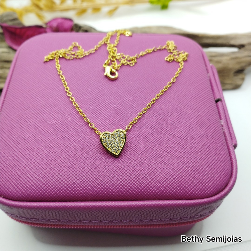 Colar pingente coração - #1