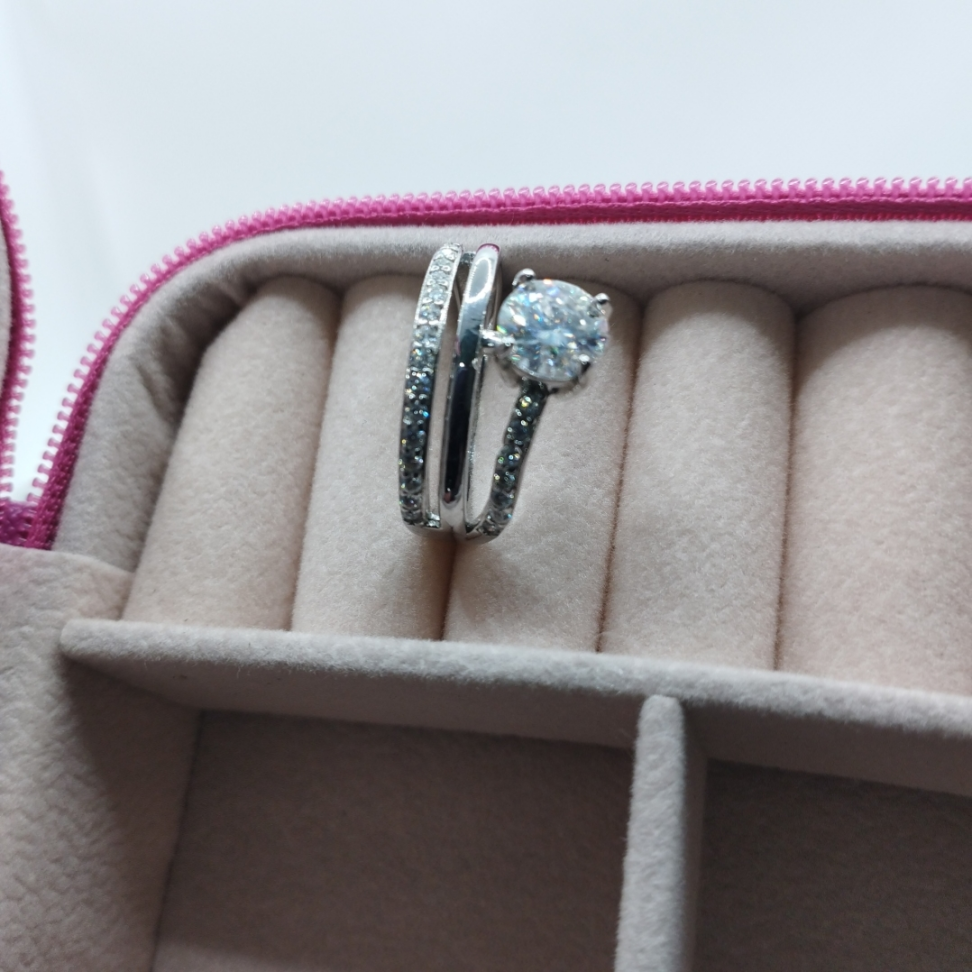 Anel Voltas Moissanite 1.2 quilates Prata 925 - #3