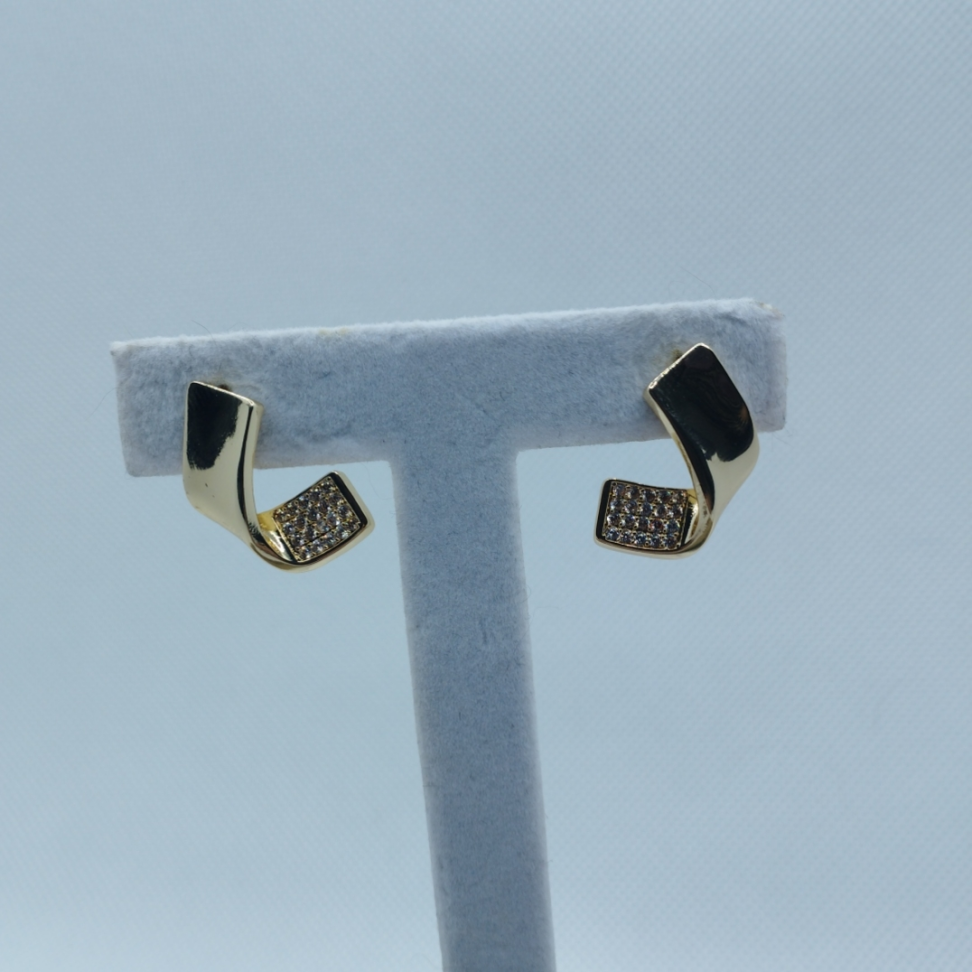 Brincos Essencia estilizado zirconia - #3