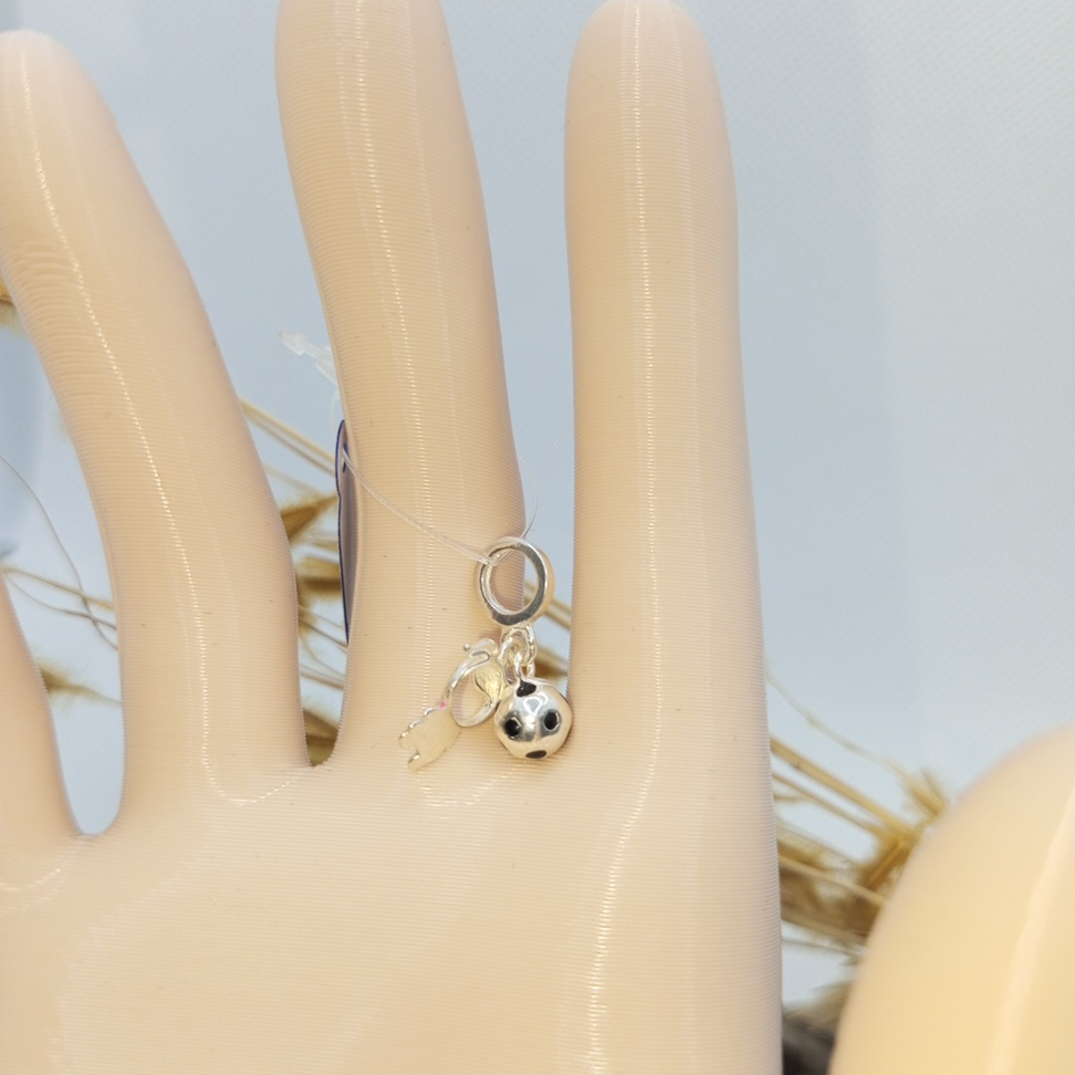 Berloque menina rosa com bola - #2