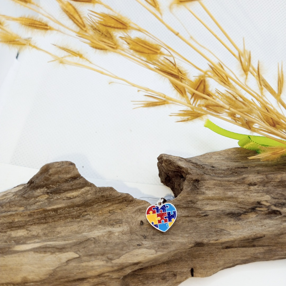 Berloque coração autista - #3