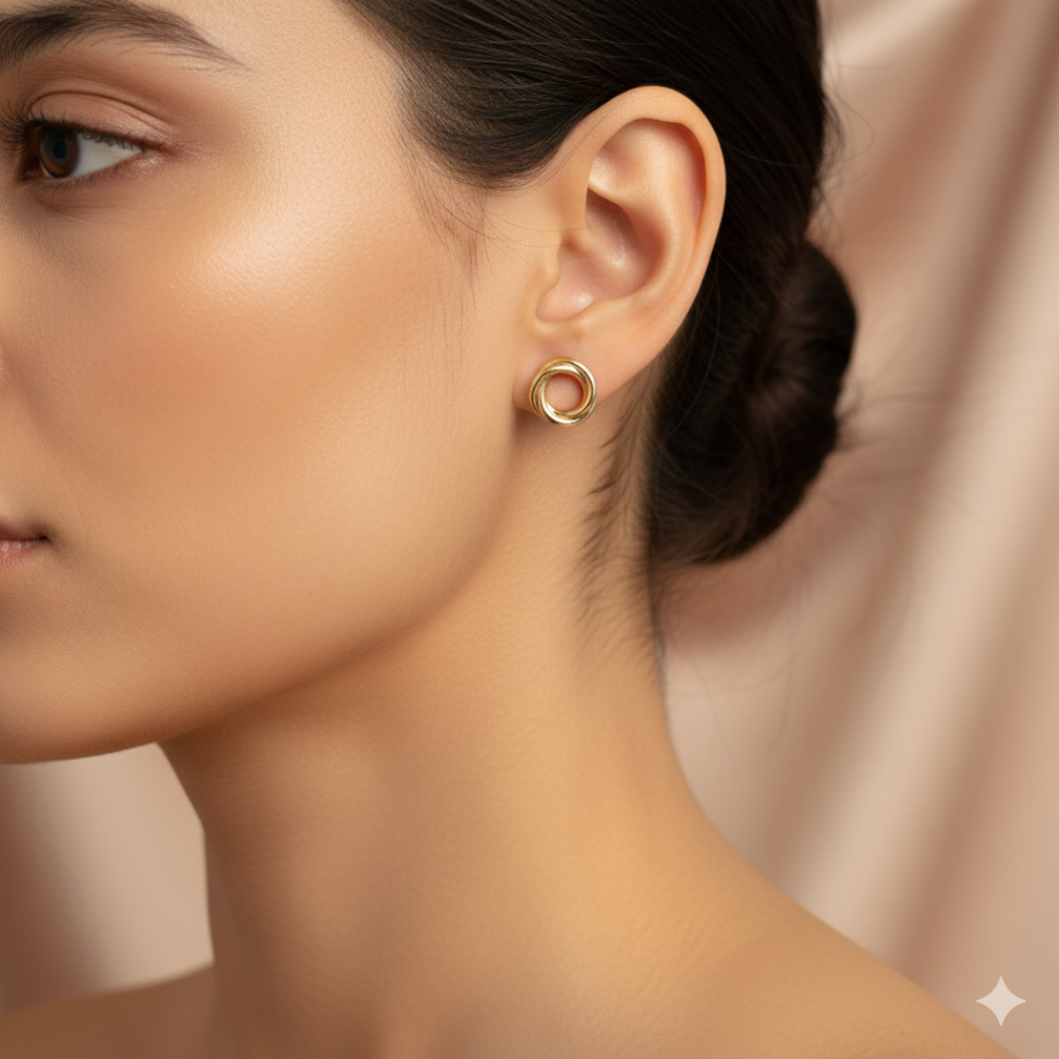 Brincos aros entrelaçados - #2