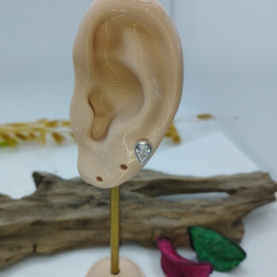 Brinco gota zircônia - #3