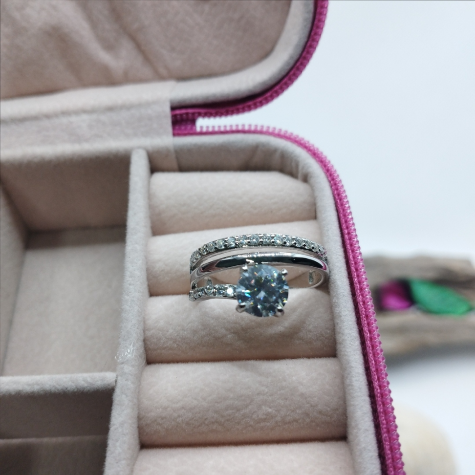 Anel Voltas Moissanite 1.2 quilates Prata 925 - #2