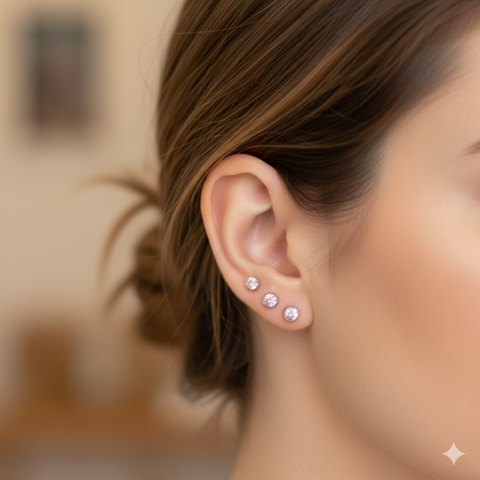 Trio ponto de luz rosa - #2