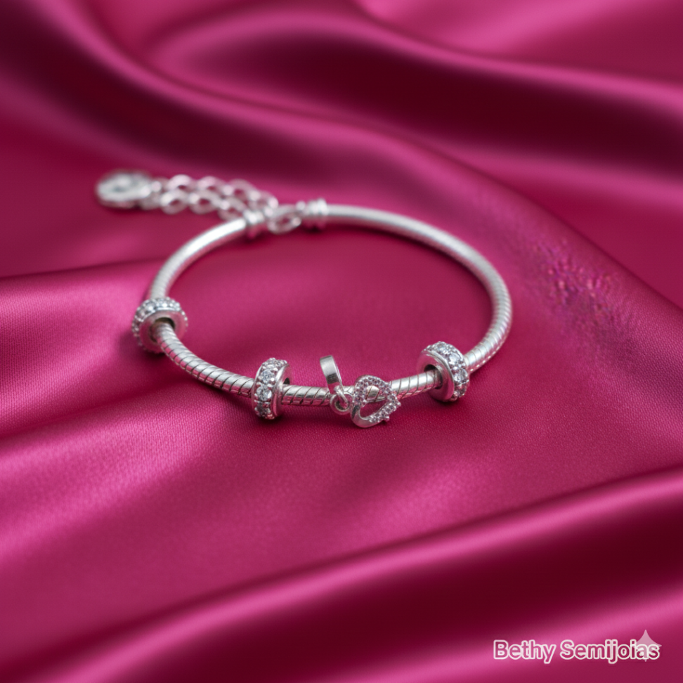 Berloque coração cravejado - #3