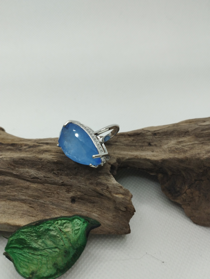 Anel Gota Fusion lilás ródio - #4