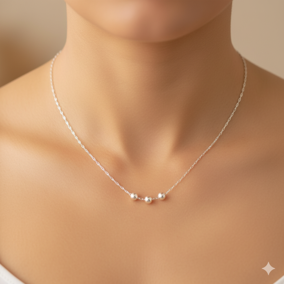 Choker corrente Cartier com bolas centrais - #2