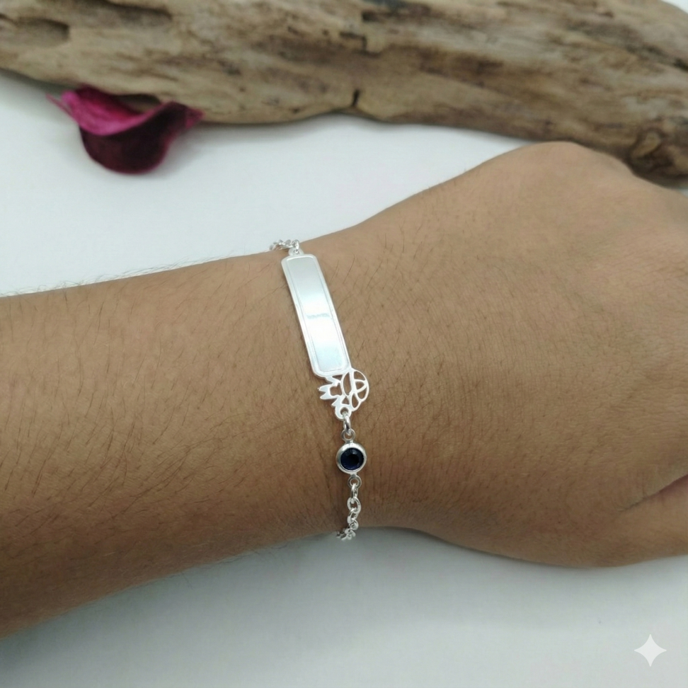 Pulseira plaquinha menino prata 925 - #2