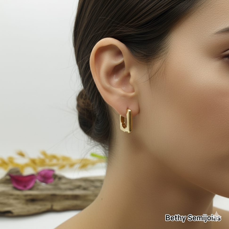 Argola quadrada média - #2