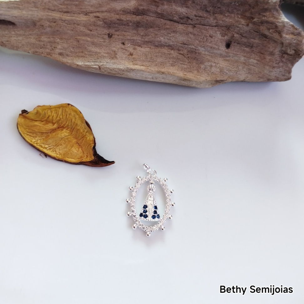 Pingente Nossa Senhora cravejado - #3