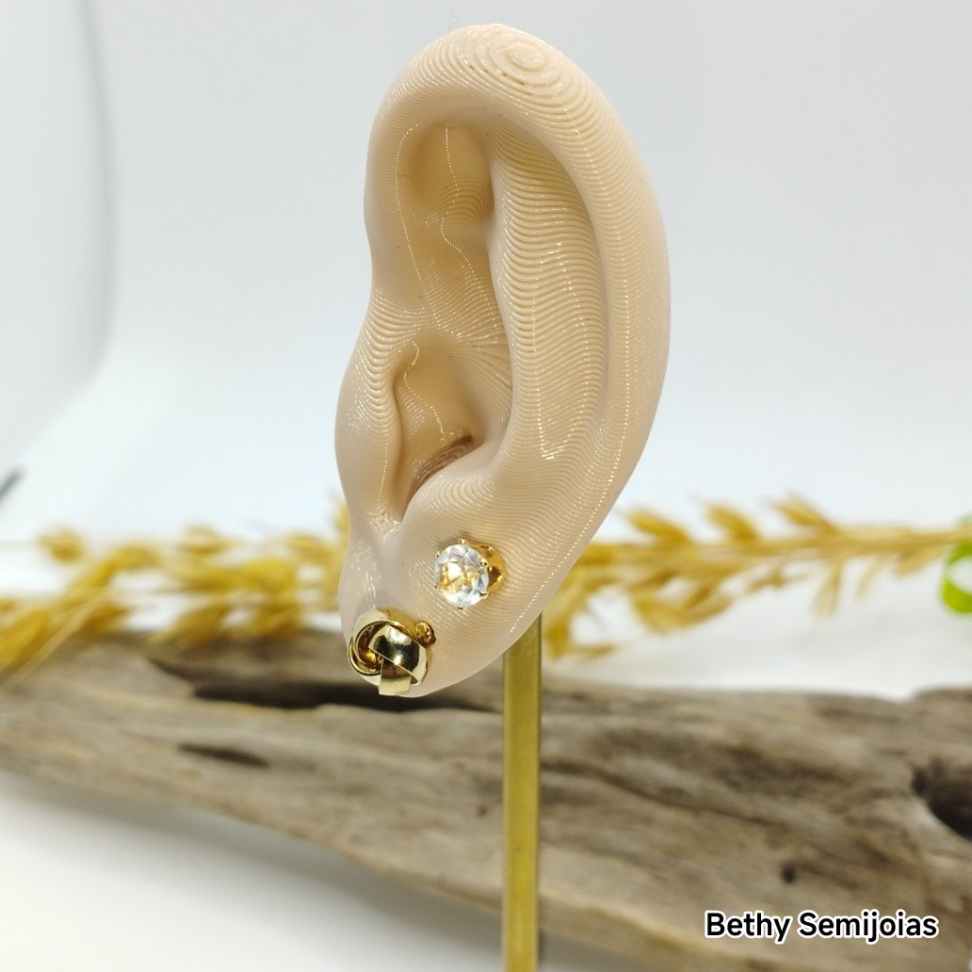 Duo de brincos esferas Lisa e Ponto de Luz - #3