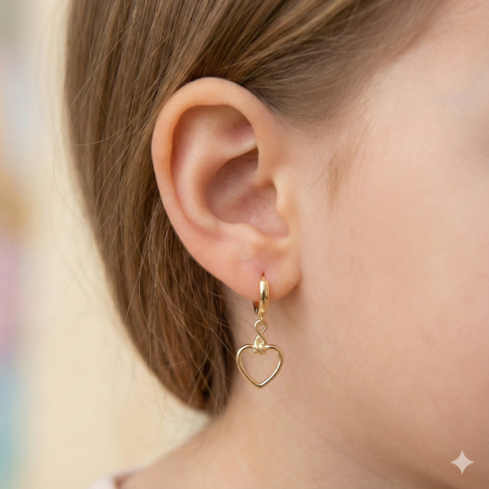 Argola delicada promete coração - #1