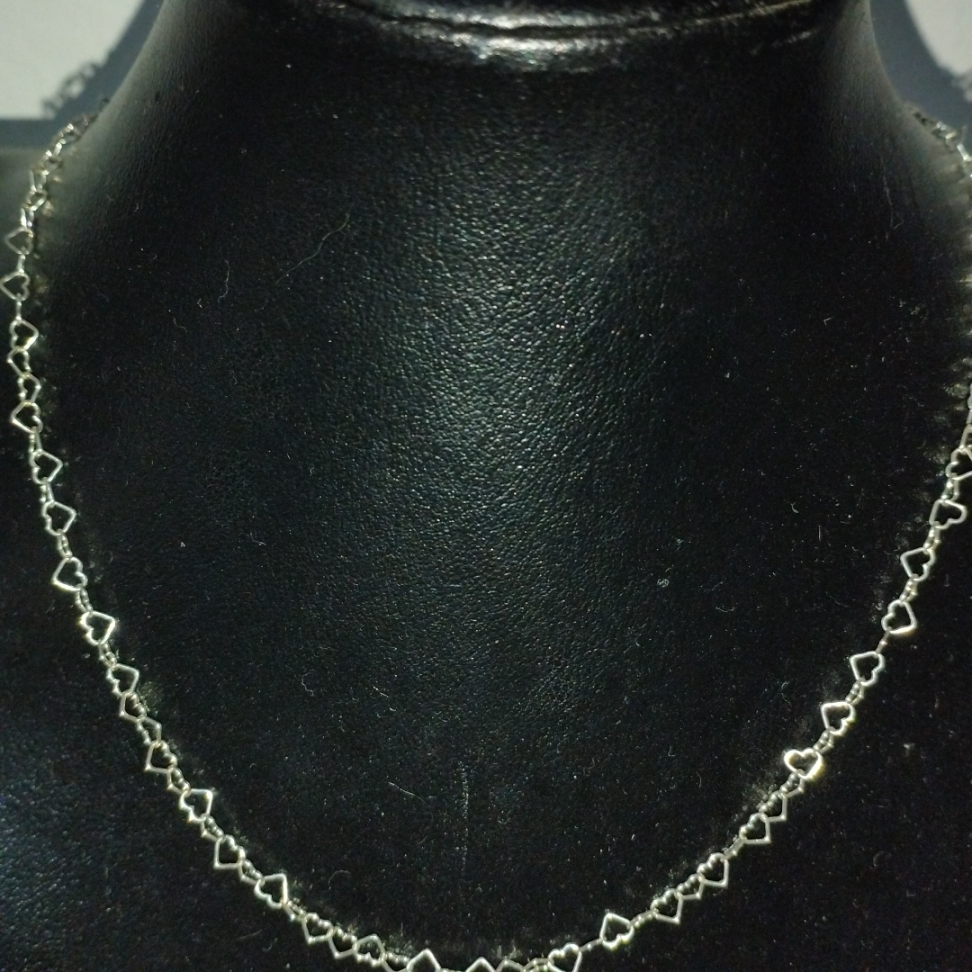 Chocker coração prata 925 - 45 cm - #3