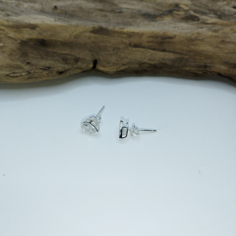 Brinco gota zircônia - #4