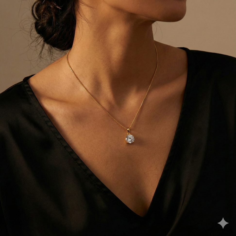Colar Ponto de Luz zircônia - #2