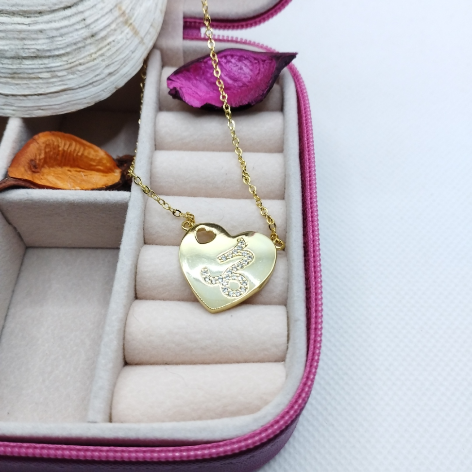 Colar coração signo - Capricórnio - #3